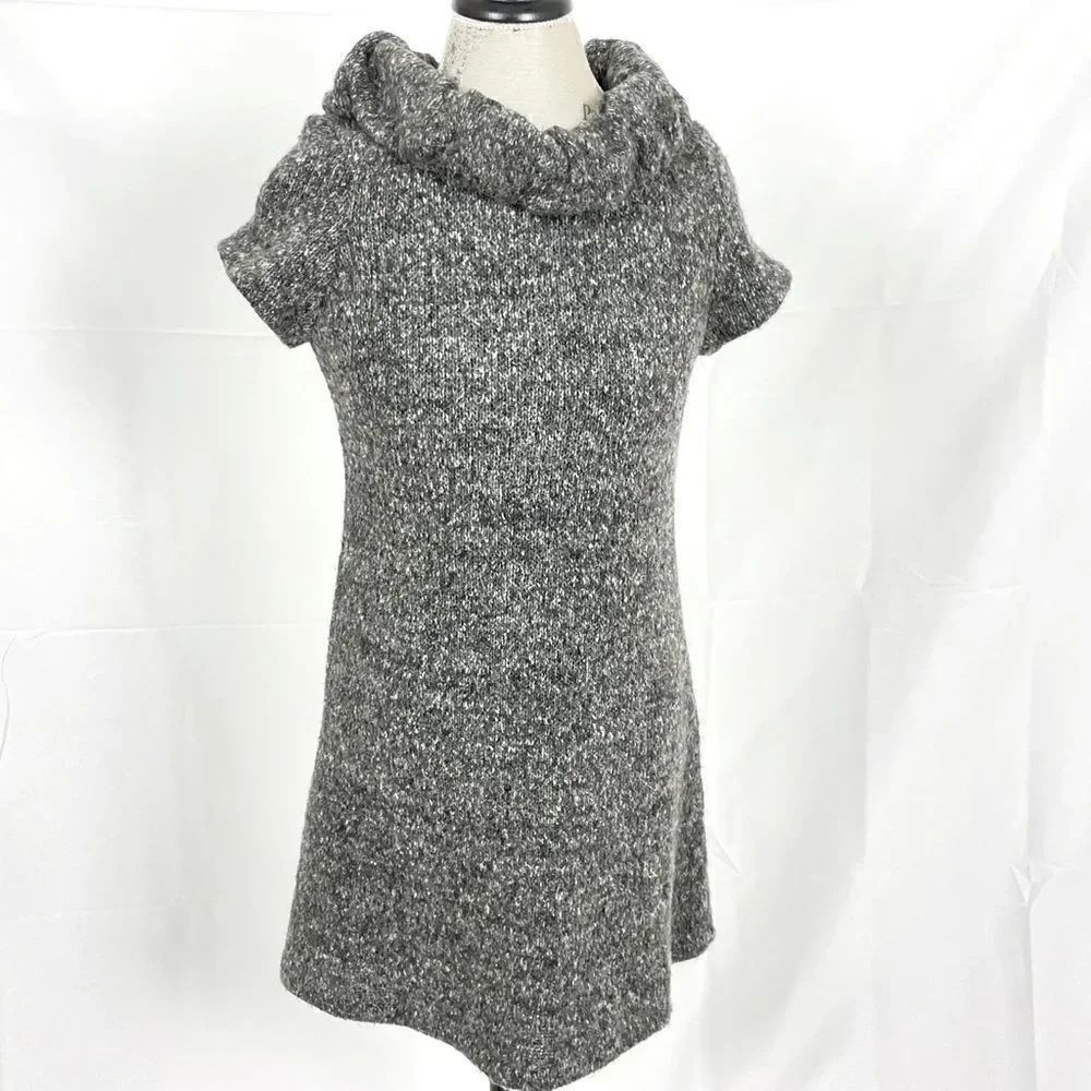 Cowl neck sweater dress  